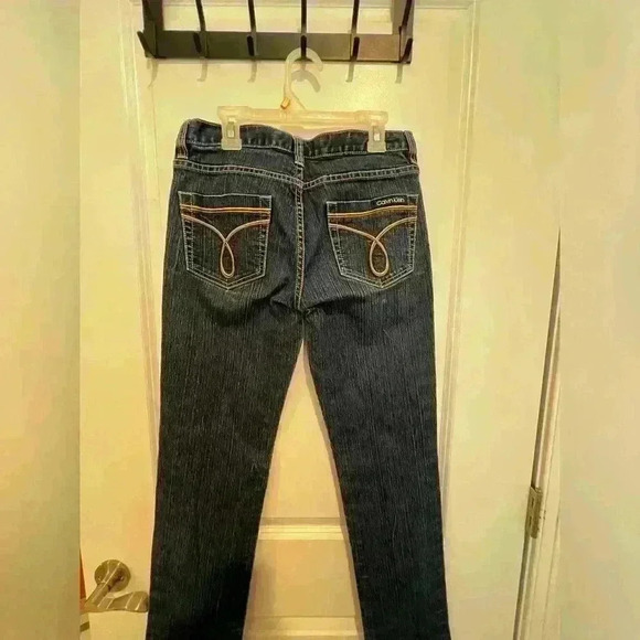 Calvin Klein Y2K Straight Leg Jeans Dark Wash Size 2 - Picture 12 of 13